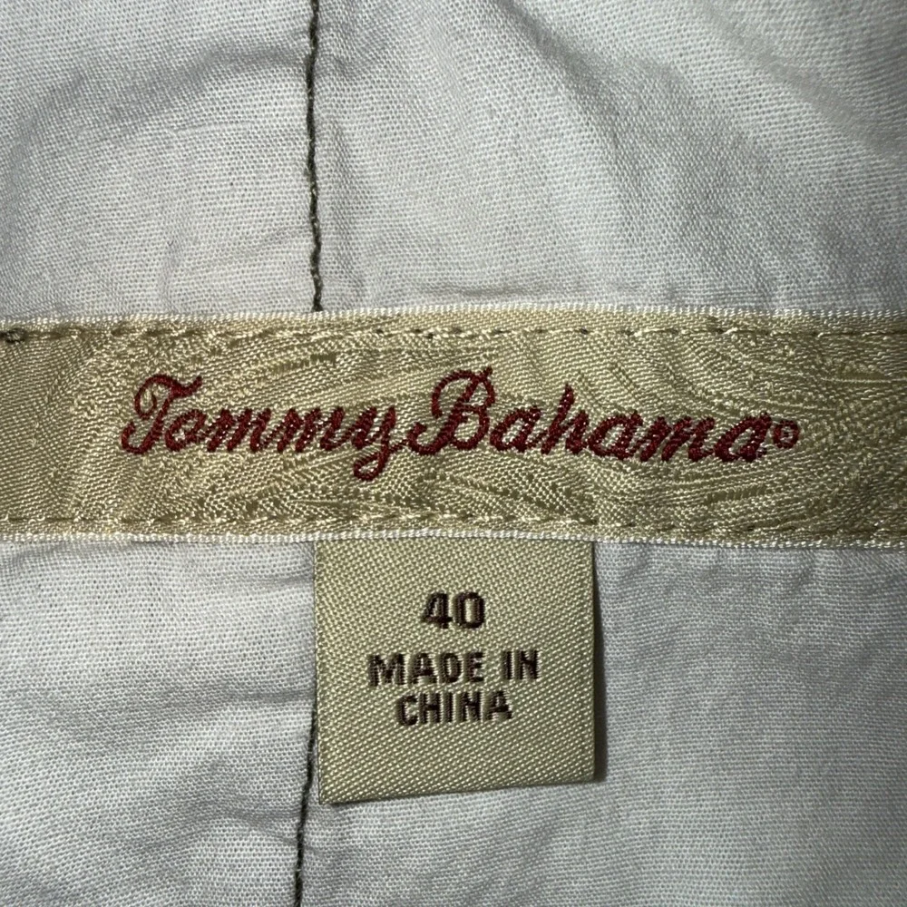 Tommy Bahama Shorts Men's 40 Military Green Elastic Sides